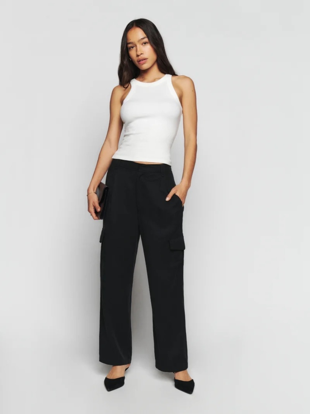 Reformation Jackson Pant Black 4